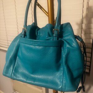 Kate Spade NY teal bucket bag